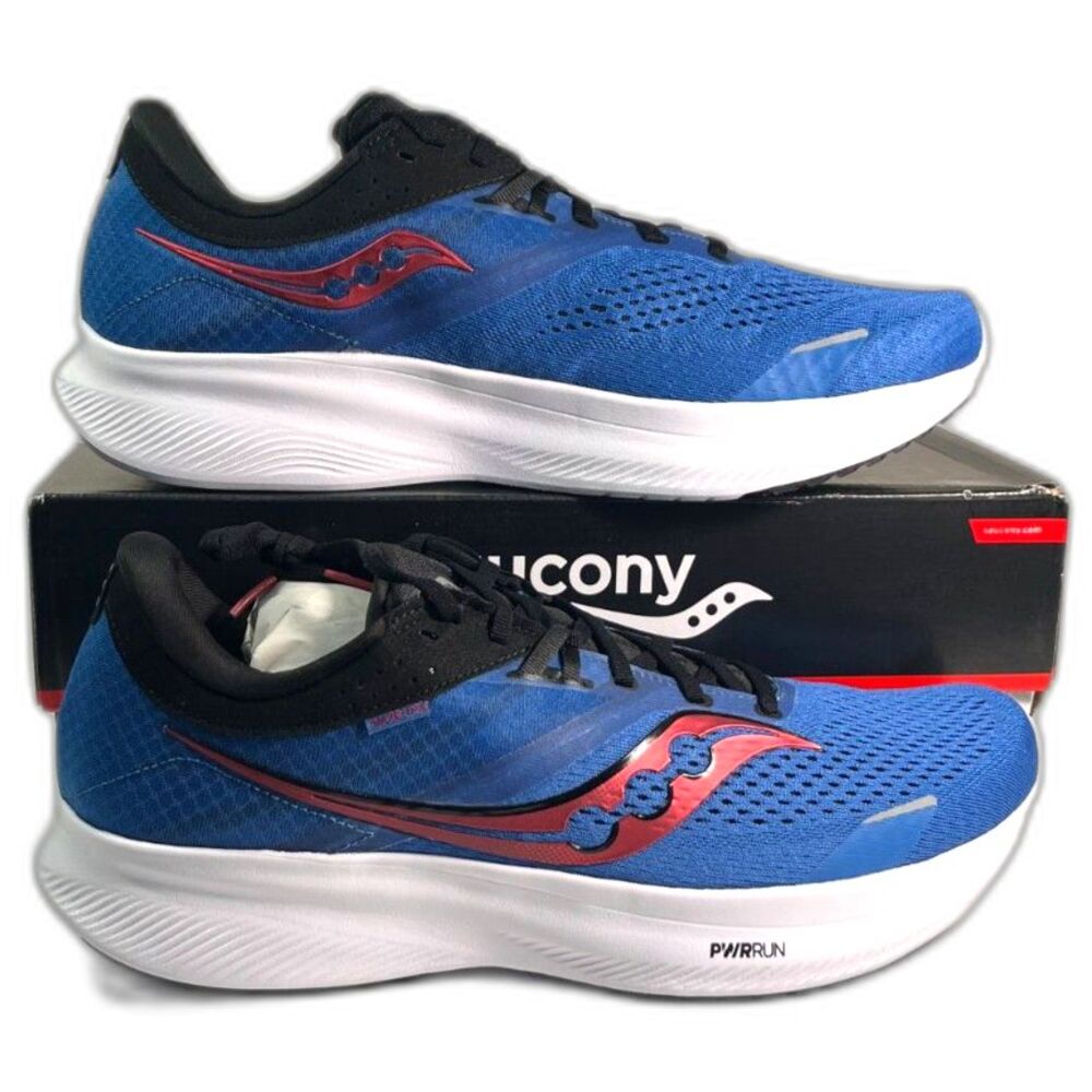 Saucony Men's Ride 16 Running Shoes - Hydro/Black SZ 13 NEW